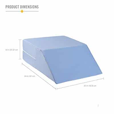 Product dimention of DMI Ortho Bed Wedge Elevated Leg Pillow