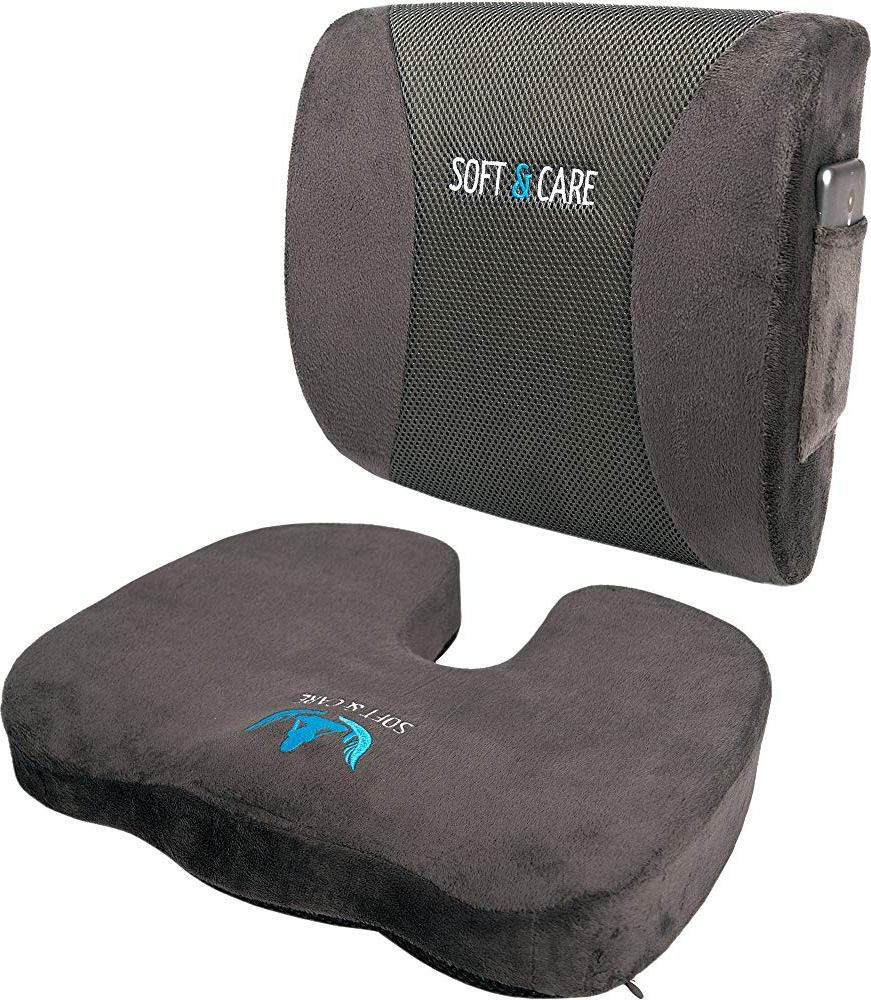 Soft & Care Coccyx And Lumbar Seat Cushion For Trucks And Cars