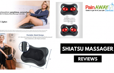 shiatsu massager features Powerful 3-Dimension Deep-Kneading Shiatsu Massage Nodes relax overused and tight muscles (Automatically changes direction every minute
