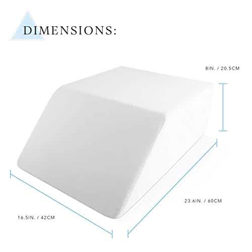 Pillow with dimensions