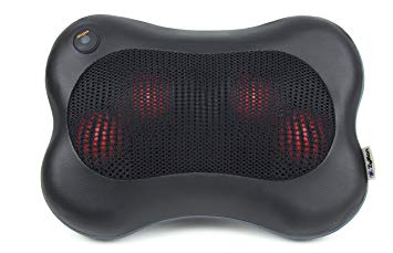 shiatsu massager features Powerful 3-Dimension Deep-Kneading Shiatsu Massage Nodes relax overused and tight muscles (Automatically changes direction every minute