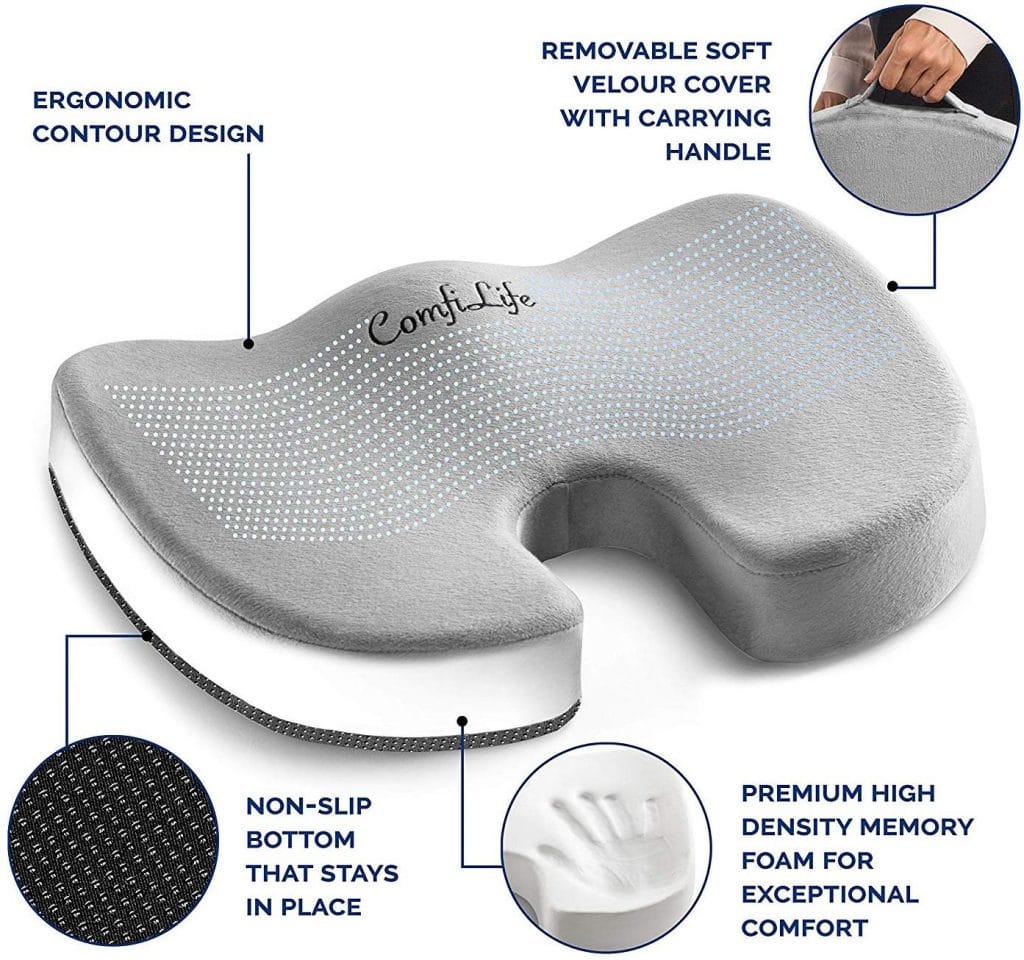 ComfiLife Coccyx Orthopedic Memory Foam Cushion