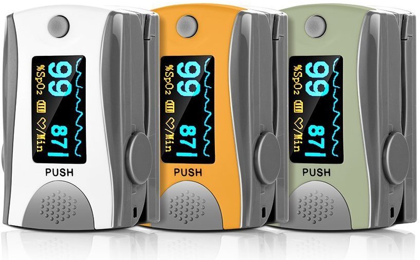 HealthTree Fingertip Pulse Oximeter Blood Oxygen Saturation Monitor With Bluetooth®