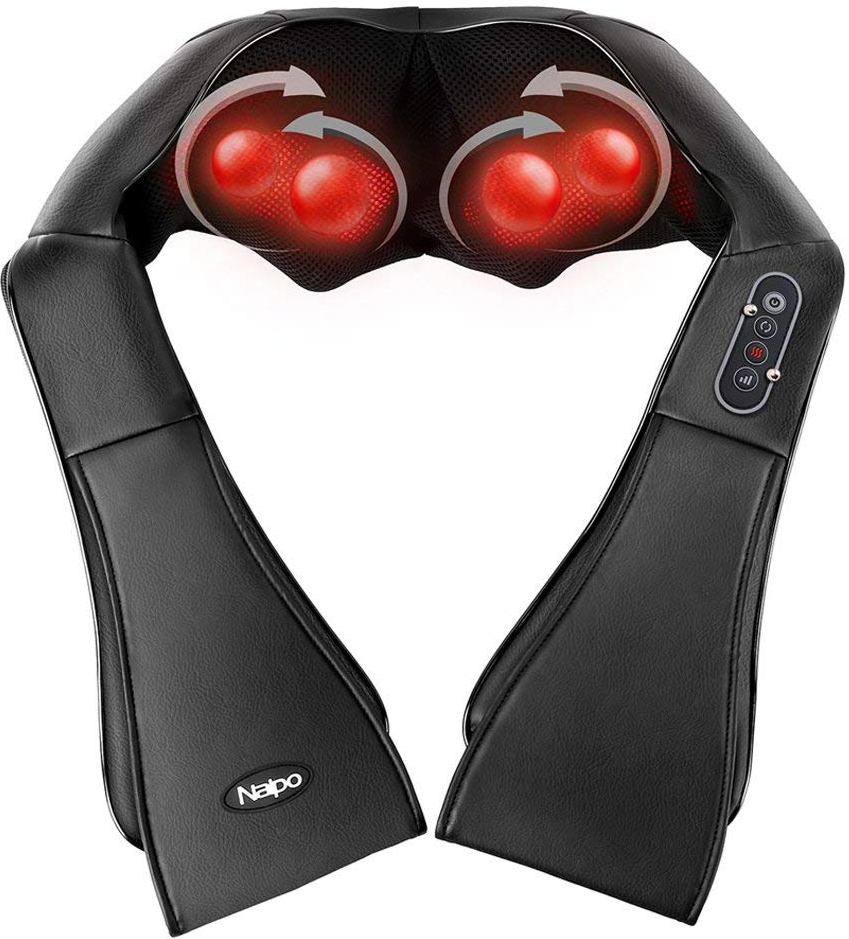 Naipo Shiatsu Kneading Neck And Shoulder Massager With Heat