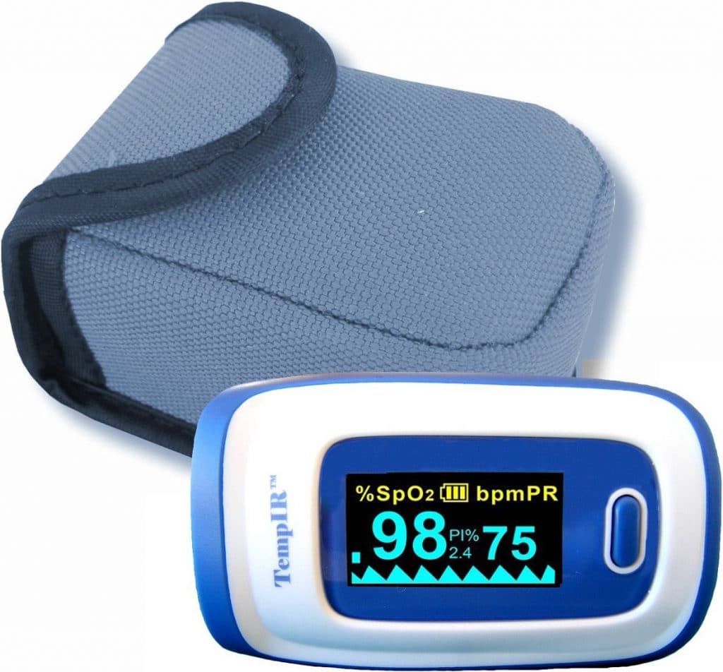 TempIR™ Fingertip Pulse Oximeter Blood Oxygen Saturation Monitor