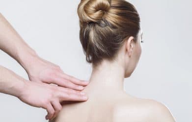 woman neck massage